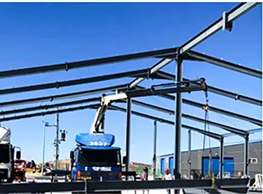 Proyecto de almacén con estructura metálica en Israel