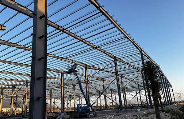 Proyecto de taller con estructura metálica en México