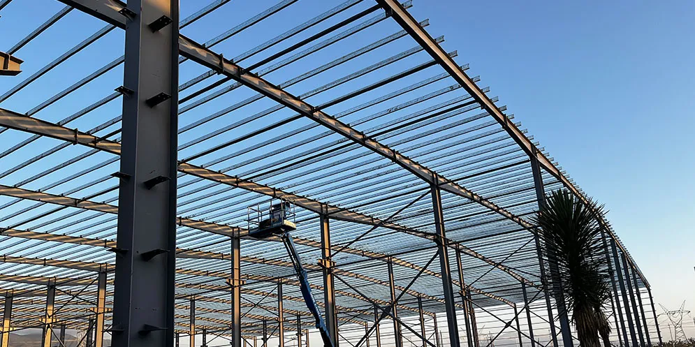 Proyecto de taller con estructura metálica en México